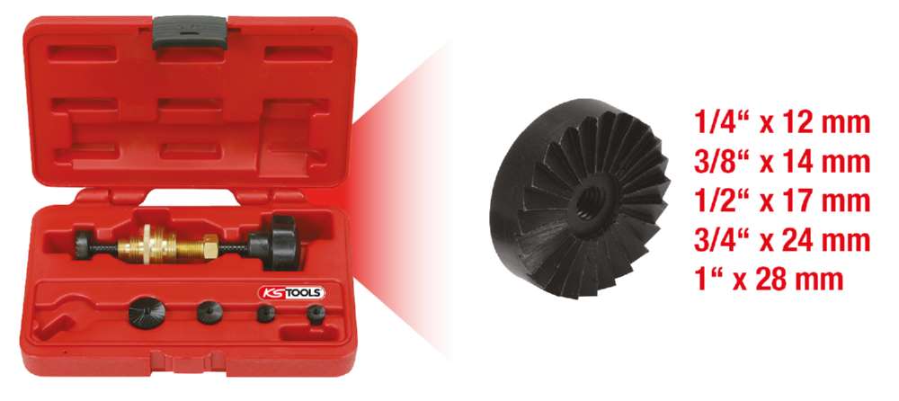 Produktbild KS Tools Wasserhahn Fräsapparat Satz 6 teilig bild 5