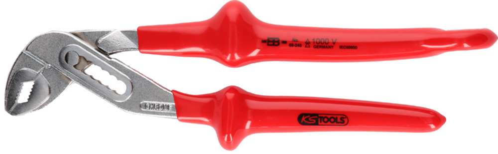 Produktbild KS Tools 1000V Wasserpumpenzange mit Sicherungsöse für Sicherheitsleine