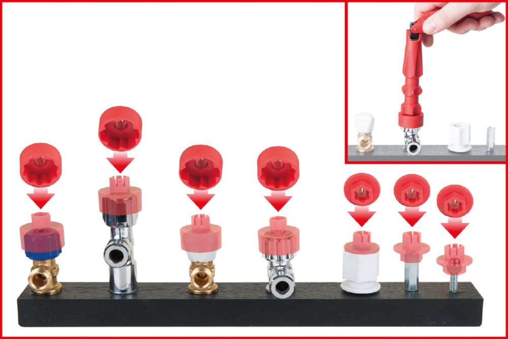 Produktbild KS Tools WC Sitz Montageschlüssel Satz 4 teilig bild 8