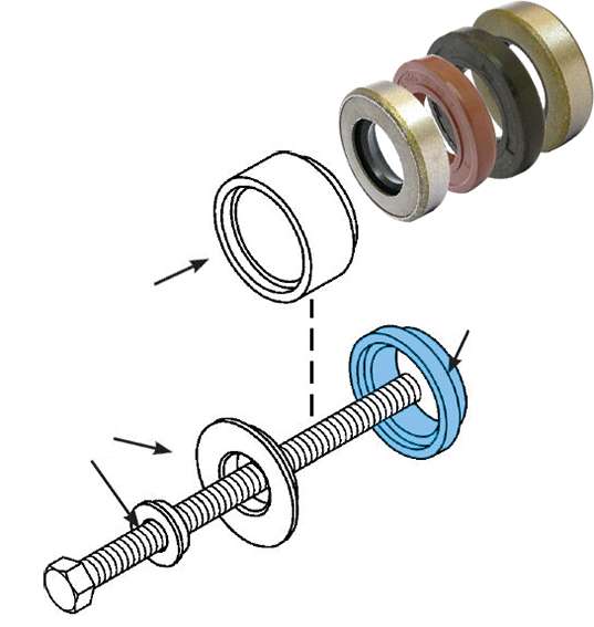 Produktbild KS Tools Wellendichtring und Simmerring Montagewerkzeug Satz 24 Teile bild 8