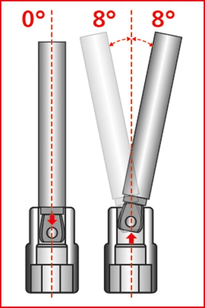 Produktbild KS Tools 1/4 Zoll XXL Kipp Verlängerung Länge 350 mm bild 10