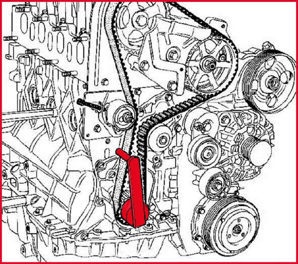 Produktbild KS Tools Zahnriemen Spannwerkzeug Länge 105 mm bild 2