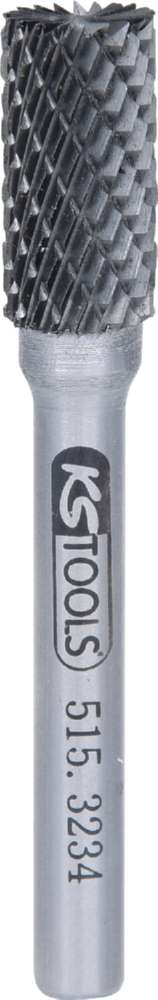 Produktbild KS Tools HM Zylinder Frässtift Form A mit Stirnverzahnung 10 mm bild 1