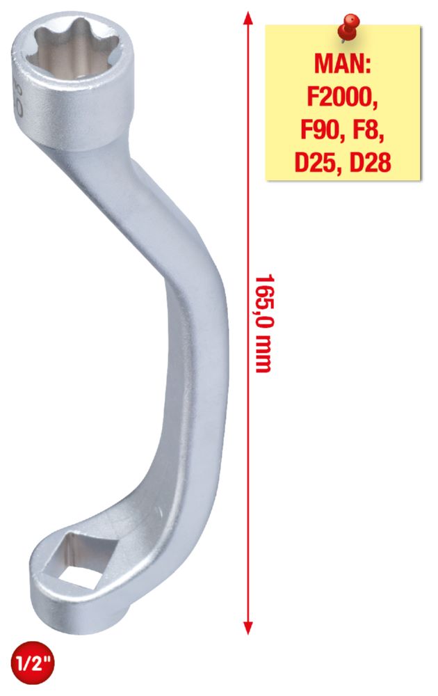 Produktbild KS Tools Zylinderkopf Schlüssel MAN 1/2 Zoll E20