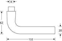 Produktbild FSB Zimmertür-Drückergarnitur PZ Edelst.VK8, 0 12 1075 bild 2