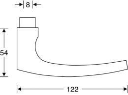 Produktbild FSB Zimmertür-Drückergarnitur PZ Edelst.VK8, 0 12 1015 bild 2