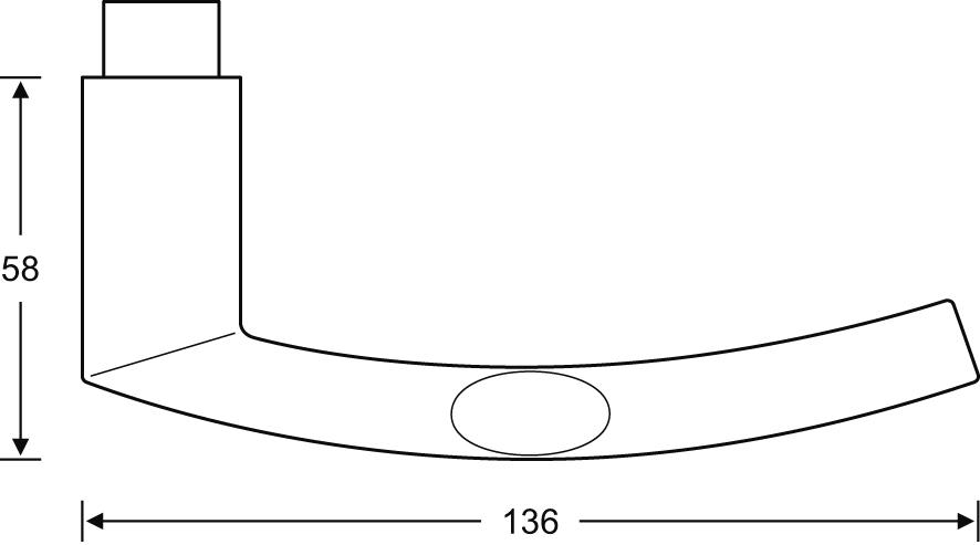 Produktbild FSB Zimmer-Drückergarnitur WC Edelst.VK8, 0 12 1076 bild 2