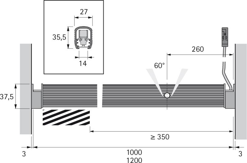 Produktbild Magic LED Lite Pipe 1.2m,Alu,nw12VDC, 5.5W, 2.2m LTG, M1 bild 2