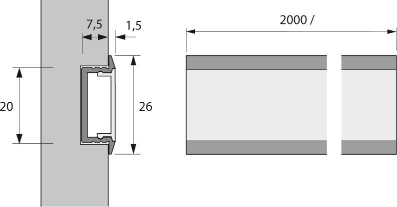 Produktbild Magic LED ChannelLine C Endkappen Set bild 2