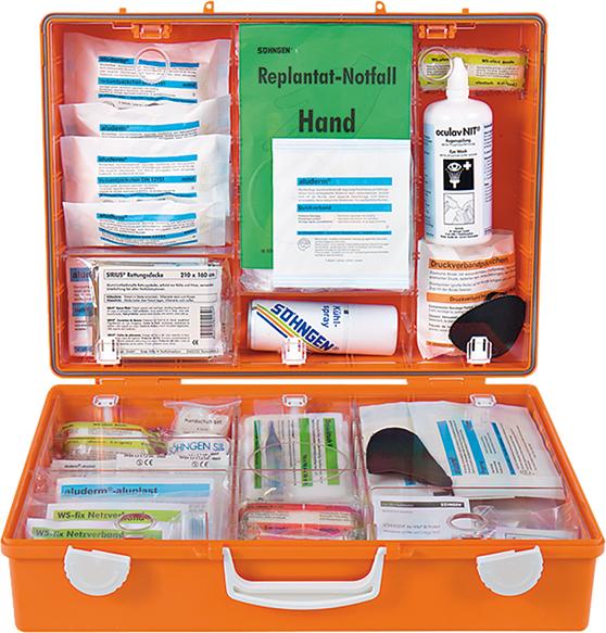 Produktbild Söhngen Erste Hilfe Koffer MT-CD Holzbearbeitung orange - offen bild 2