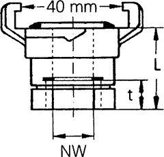 Produktbild Geka plus-Gewindestück 2000, MS, IG G3/4,SB bild 2