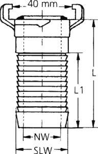 Produktbild Geka plus-Schlauchstück 2000, MS,3/4", 19mm,SB bild 2