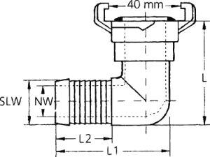 Produktbild Geka plus-Winkelstück 2000, MS, 1/2", 13mm,SB bild 2