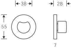 Produktbild FSB Haustür-Riegelmechanismus, 03 0418,m. Ros.,rund,F69 bild 2
