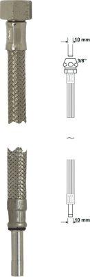 Produktbild Sanitop Wingenroth Anschlussrohr-flex.300 mmchrom Verschraub. 10 mm