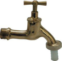 Produktbild Sanitop Wingenroth Auslaufventil 1/2" mess. Knebelob.+Schlauchv.