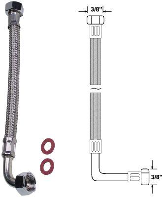 Produktbild Sanitop Wingenroth Anschlussrohr flex. 300mm1/2"X1/2"