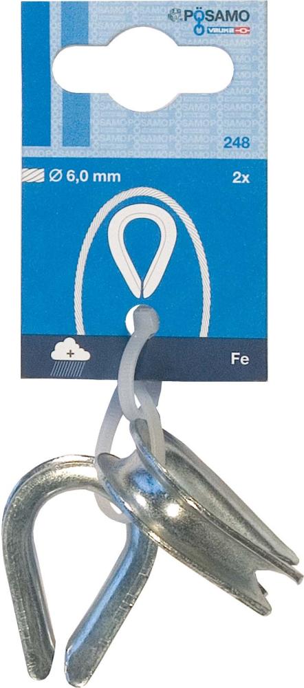 Produktbild Pösamo Kauschen ehem.DIN 6899 SB galZn B RW 8,0mm a 2 Stk bild 1