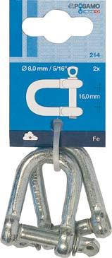 Produktbild Pösamo Schäkel gerade (SB) galZn 9,5mm-3/8" a 1Stk