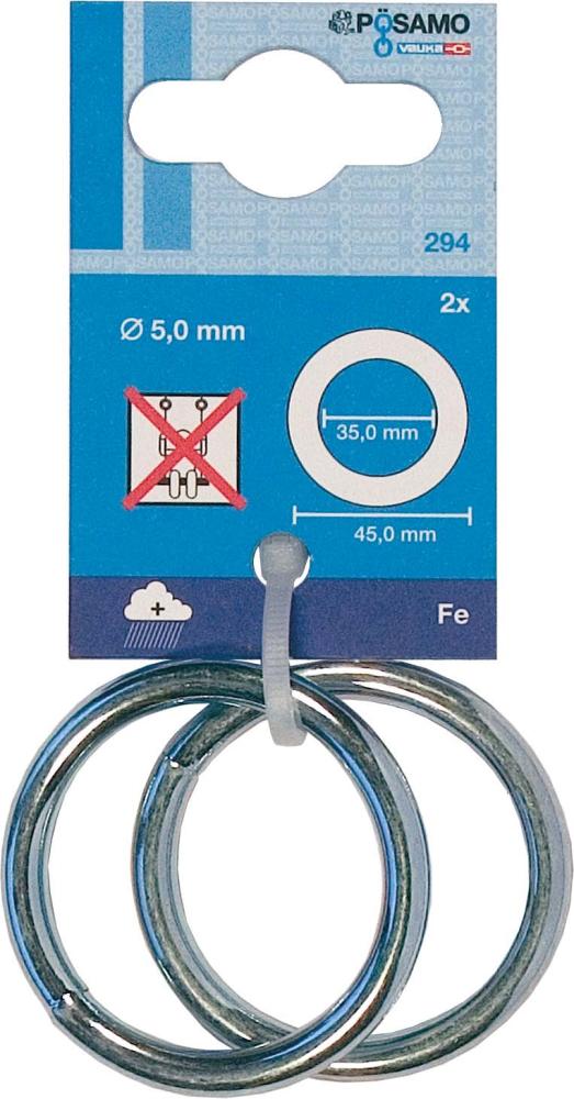 Produktbild Pösamo Ring geschweißt Zn (SB) 5,0mm, Innen-Ø 35mm a 2