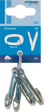 Produktbild Pösamo Notglieder (SB) galZn 6,0mm a 2 Stk.