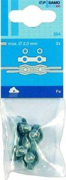 Produktbild Pösamo Duplexklemmen (SB) galZn 2,0mmx30 M4