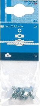 Produktbild Pösamo Simplexklemmen (SB) galZn 2,0mmx15 M4 a 2Stk