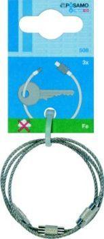 Produktbild Pösamo Drahtseilschlüsselring Draht-Ø 1,5mm a 3 Stk.