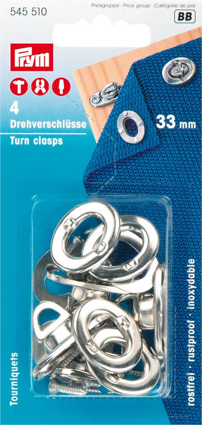 Produktbild Pösamo Drehverschluss (SB) MS-vernick. 33,0mm a 4St