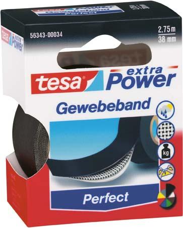 Produktbild Tesa extra Power schwarz 2,75m:38mm Gewebeband
