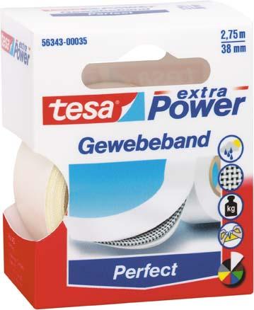 Produktbild Tesa extra Power weiss 2,75m:38mm Gewebeband
