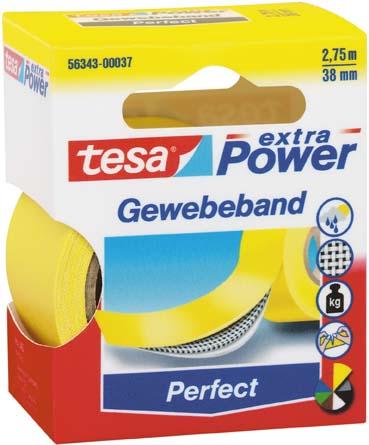 Produktbild Tesa extra Power gelb 2,75m:38mm Gewebeband