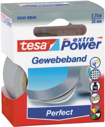 Produktbild Tesa extra Power grau 2,75 m:38 mm Gewebeband