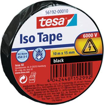 Produktbild Tesa Isolierband schwarz 10m x 15mm