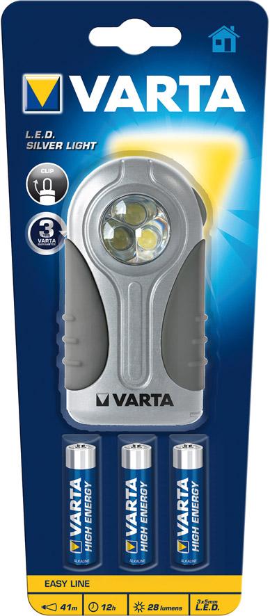 Produktbild VARTA Taschenlampe LED Silver Light 3AAA 16647 m.Batt.B