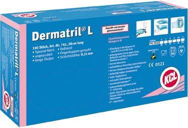 Produktbild KCL Honeywell Einweghandschuh DermatrilL 741 Gr.11 Box a 100 Stück bild 8