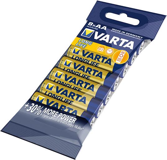Produktbild VARTA Batterie LONGLIFE AA, 8-er Folie