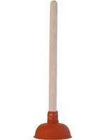 Produktbild Sanitop Wingenroth Abflussreiniger Gummi mit Stiel 140mm