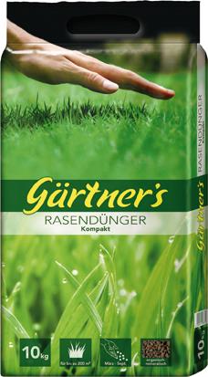 Produktbild Gärtner`s Rasendünger Kompakt 10 kg für 200 qm