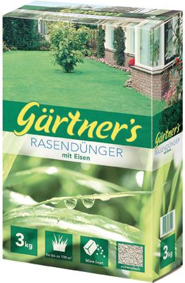 Produktbild Gärtner`s Rasendünger mit Eisen-II-Sulfat, 3 kg