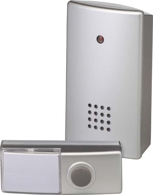 Produktbild Heidemann Funkgong-Set HX Clip 100 m, silber, Gürtelclip