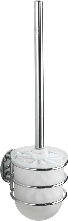 Produktbild Wenko WC-Garnitur Turbo-Loc Chrom, 10x11,5x37,5 cm