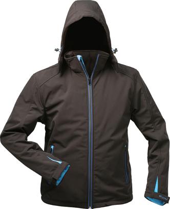 Produktbild Elysee Jacke Softshell mit Kapuze Gr. L schwarz