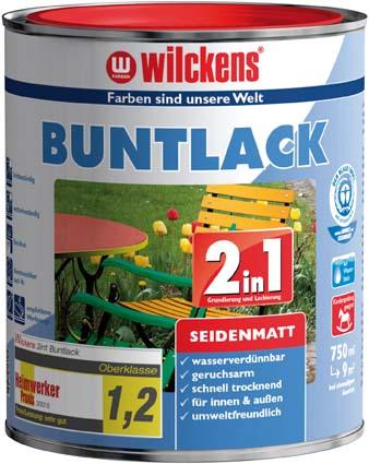 Produktbild Wilckens Buntlack 2in1, 750 ml seidenma,lichtgr. RAL7035
