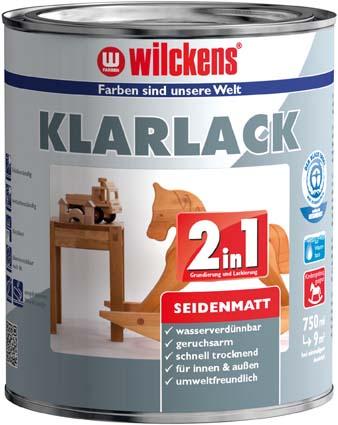Produktbild Wilckens Klarlack 2in1, 750 ml seidenmatt