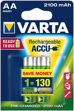 Produktbild VARTA Rechargeable Power Accu Mignon 2er Bilster