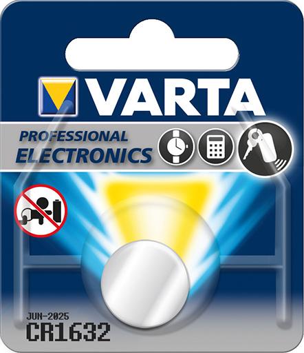Produktbild VARTA Knopfzelle Electr. CR1632140mAh