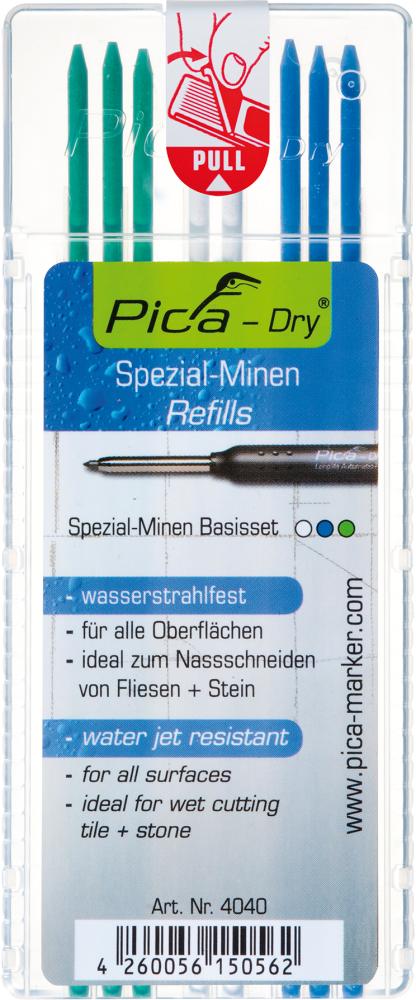 Produktbild Pica Ersatzminenset weiß, grün, blau