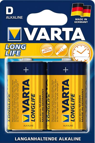 Produktbild VARTA Longlife Extra Mono/D/LR20 4er Folie, 1,5V