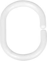 Produktbild Wenko Duschvorhang-Ringe weiß, 12-er Set